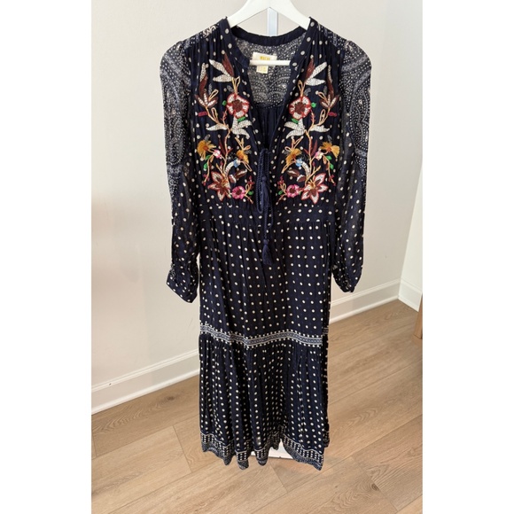 Anthropologie  Maeve Cassidy Embroidered Midi Dress - Picture 4 of 9